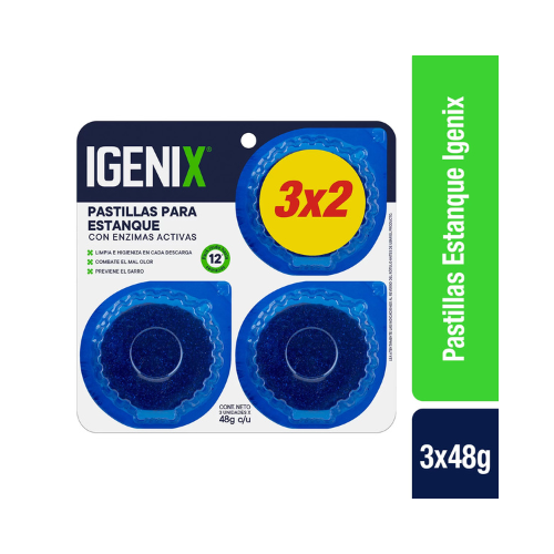 caja pastillas Igenix estanque